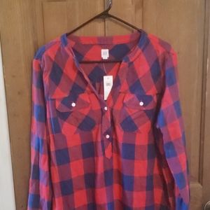 Gap long oversized flannel